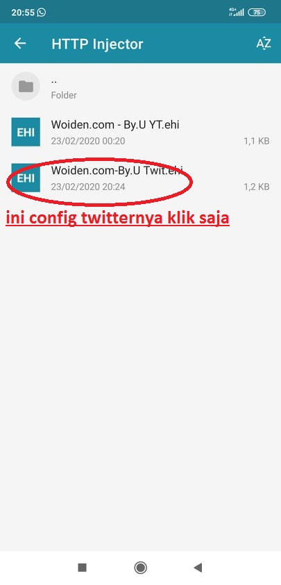 Setting HTTP Injector