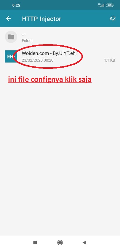 Impor Config HTTP Injector