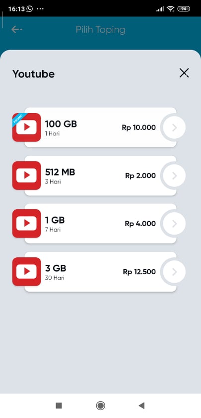 Beli Paket Topping Youtube By U