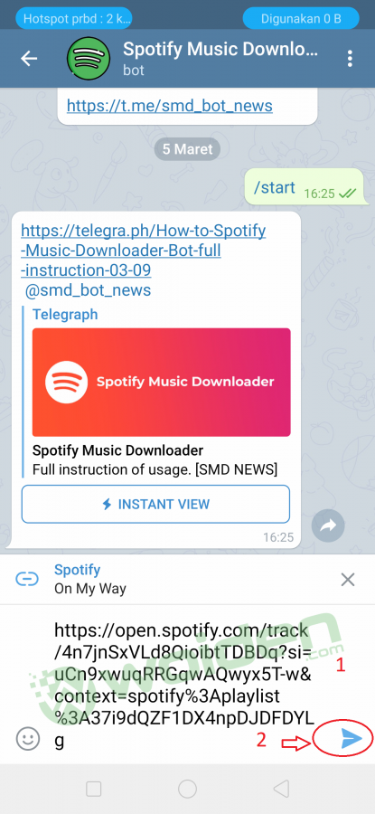 Trik download lagu spotify