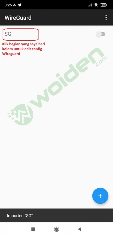 setting wireguard di android