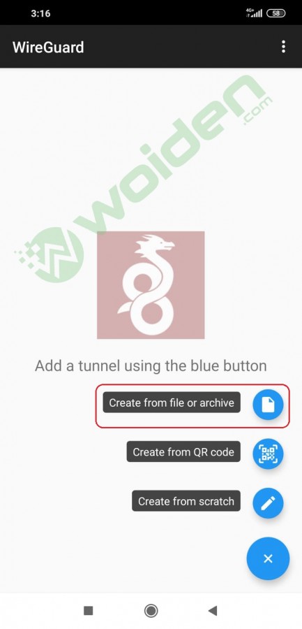 setting wireguard di android