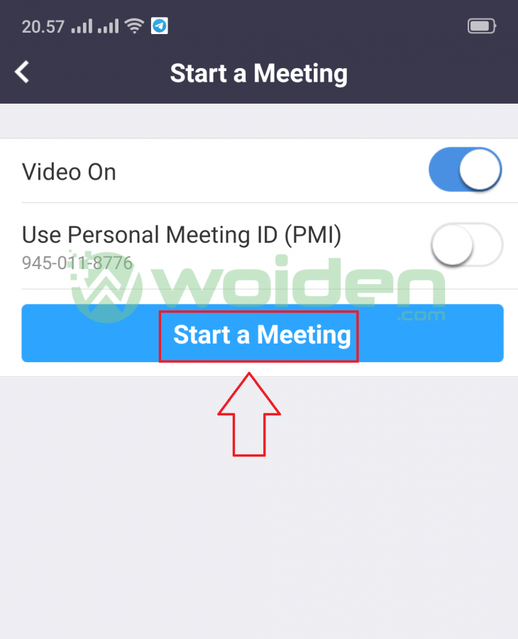 Meeting online menggunakan aplikasi zoom