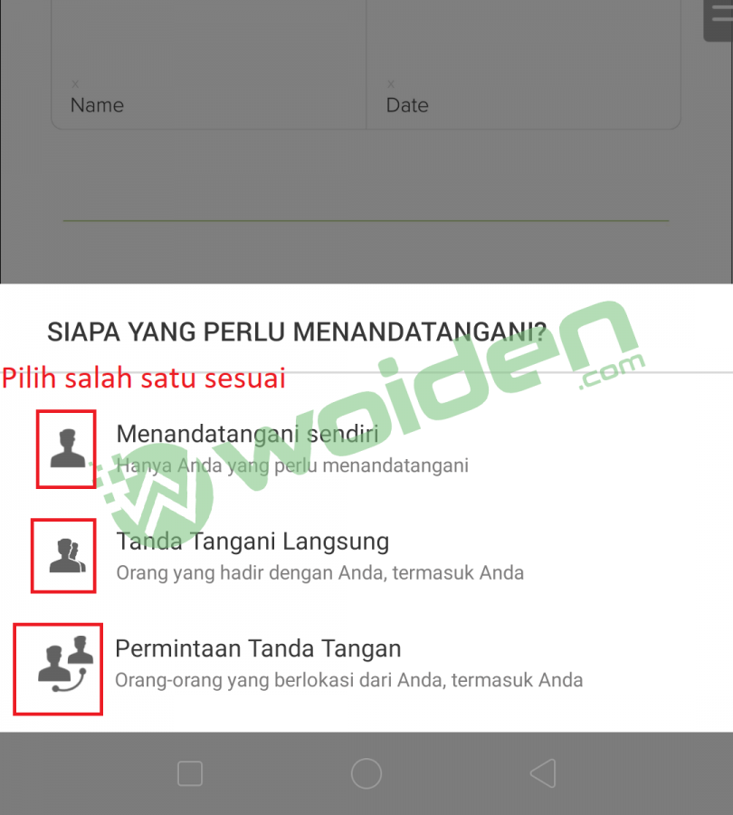 trik tanda tangan di smartphone