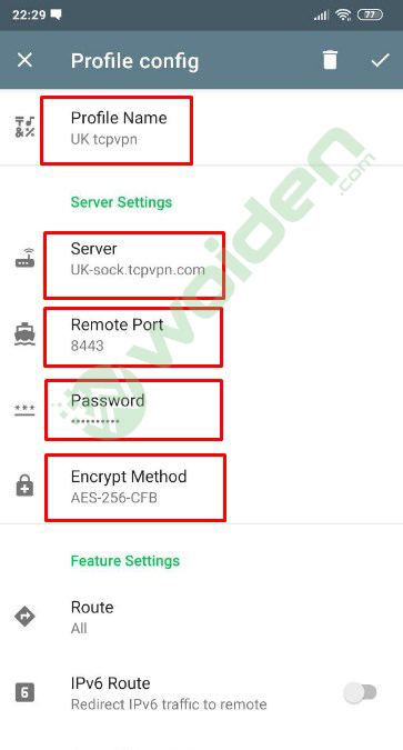 Setting Shadowsocks