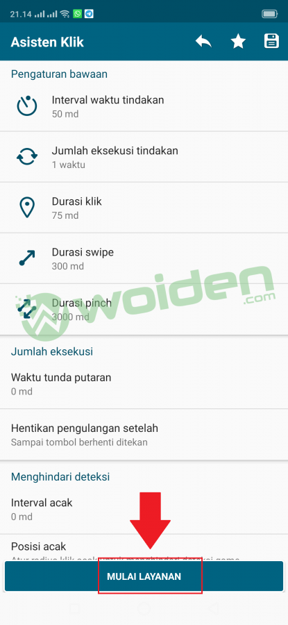 cara scroll layar otomatis menggunakan aplikasi