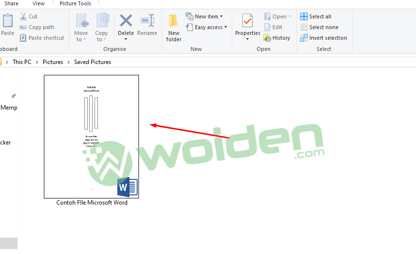 Cara menambahkan thumbnail pada file microsoft office word
