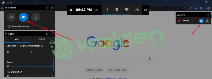 	cara merekam menggunakan windows 10 
