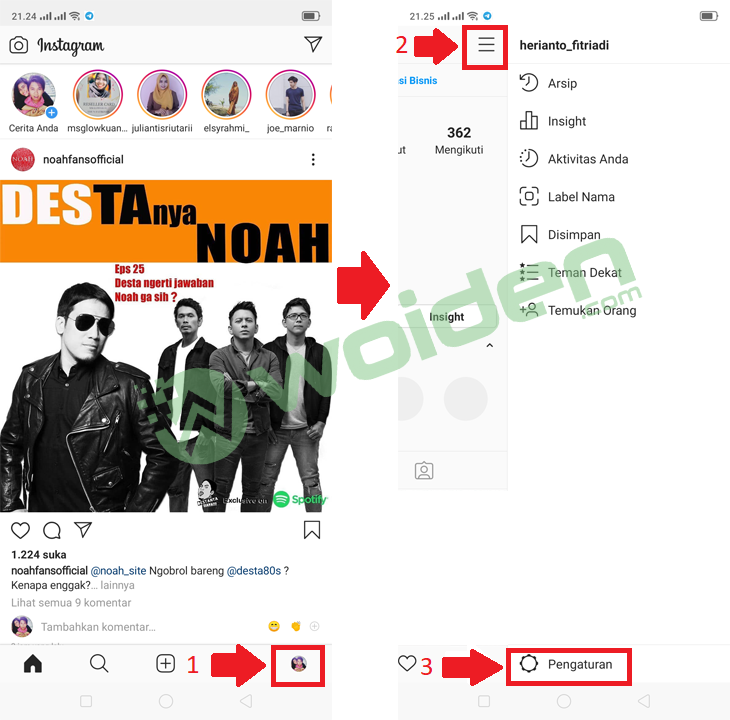 Cara mudah menyembunyikan komentar yang negatif pada instagram