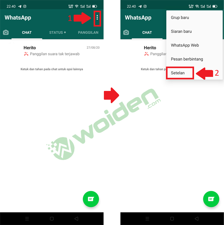 mengganti nomor whatsapp 