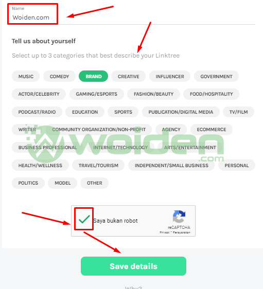 menambahkan banyak link di bio instagram 